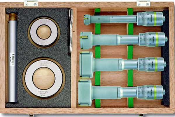 Thước Đo Lỗ 3 Chấu Cơ Khí, 3-Point Internal Micrometer Holtest Set 20-50mm (4 pcs.), 368-913