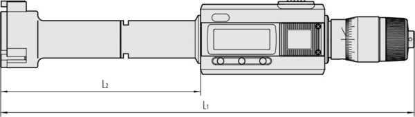 Bộ Panme Đo Lỗ 3 Chấu Điện Tử Metric/Metric 6-12mm Interchange. Head IP65, TIN Mitutoyo, 468-971