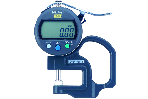 Đồng hồ đo độ dày điện tử, 0-10mm, , 0,01mm, 547-301